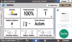 Afbeelding van bedieningspaneel