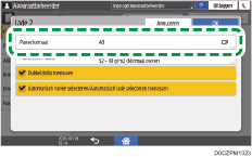 Afbeelding van bedieningspaneel