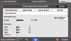 Afbeelding van bedieningspaneel
