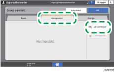 Afbeelding van bedieningspaneel