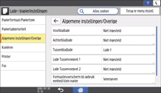 Afbeelding van bedieningspaneel