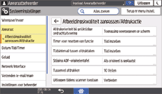 Afbeelding van bedieningspaneel
