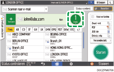 Afbeelding van bedieningspaneel