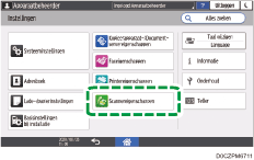 Afbeelding van bedieningspaneel