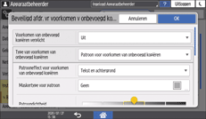 Afbeelding van bedieningspaneel