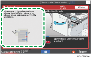 Afbeelding van bedieningspaneel
