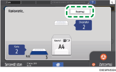 ilustracja ekranu panela operacyjnego