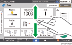 ilustracja ekranu panela operacyjnego