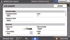 ilustracja ekranu panela operacyjnego