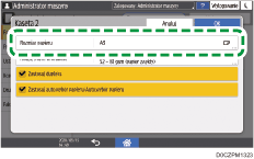 ilustracja ekranu panela operacyjnego