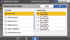 ilustracja ekranu panela operacyjnego