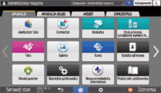 ilustracja ekranu panela operacyjnego