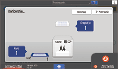 ilustracja ekranu panela operacyjnego