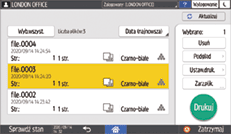ilustracja ekranu panela operacyjnego