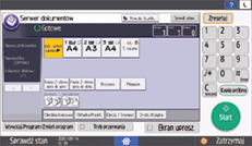 ilustracja ekranu panela operacyjnego