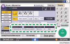 ilustracja ekranu panela operacyjnego