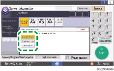 ilustracja ekranu panela operacyjnego