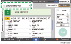 ilustracja ekranu panela operacyjnego