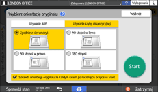 ilustracja ekranu panela operacyjnego