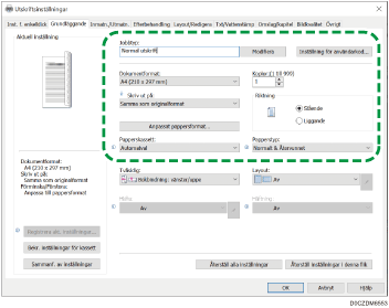 Bild på drivrutinens skärmbild