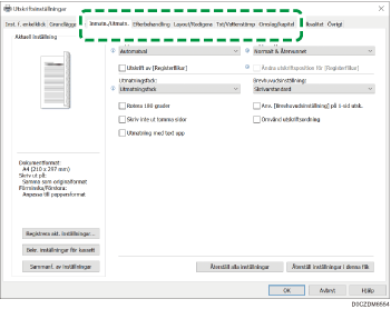 Bild på drivrutinens skärmbild