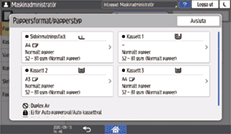 Bild på användarpanelens skärm