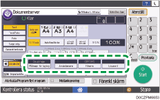 Bild på användarpanelens skärm