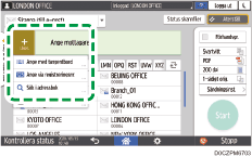 Bild på användarpanelens skärm