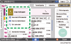 Bild på användarpanelens skärm