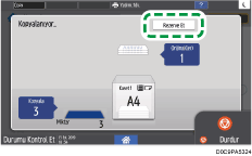 İşletim paneli ekran görseli