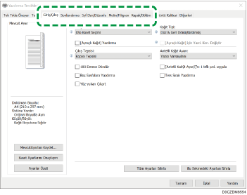 Sürücü ekranı gösterimi