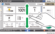 İşletim paneli ekran görseli
