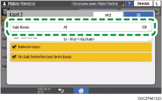 İşletim paneli ekran görseli