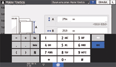 İşletim paneli ekran görseli