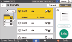 İşletim paneli ekran görseli