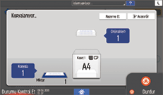 İşletim paneli ekran görseli