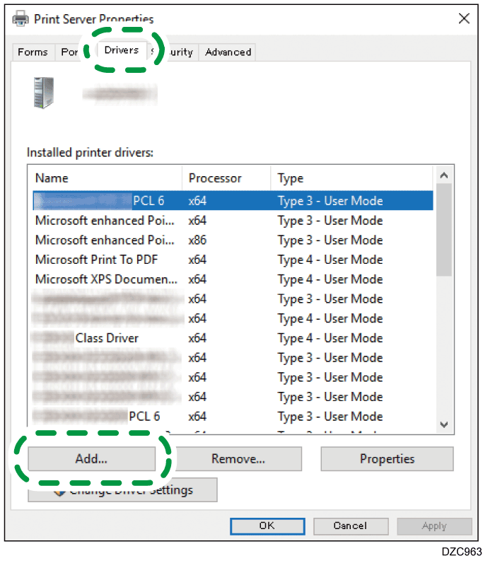 Driver screen illustration