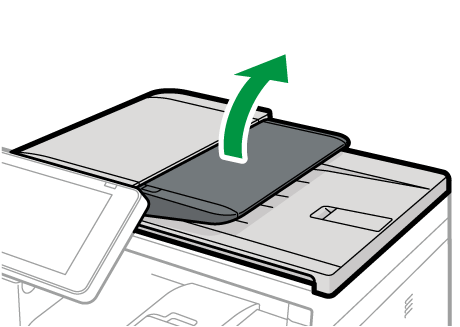 One-pass duplex scanning ADF illustration
