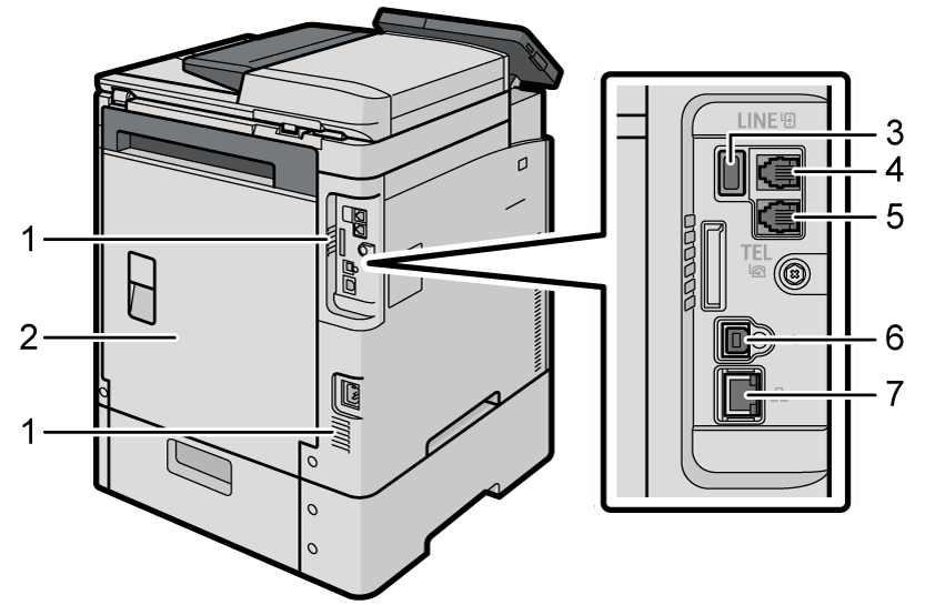 Main unit illustration numbered callout illustration