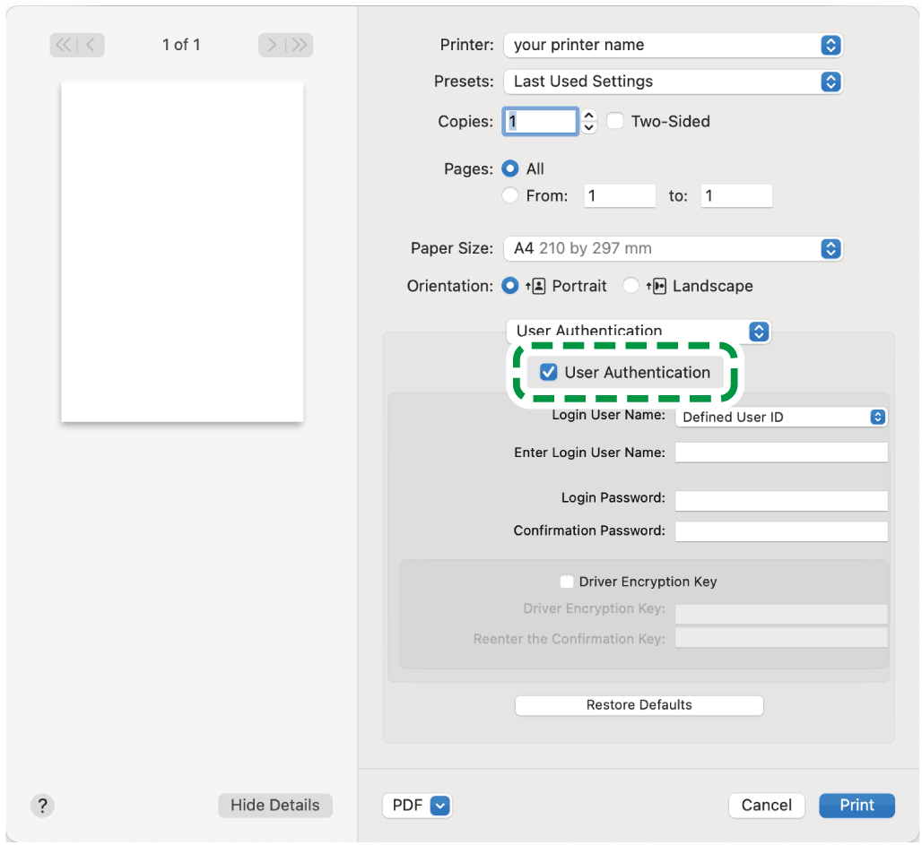 Driver screen illustration