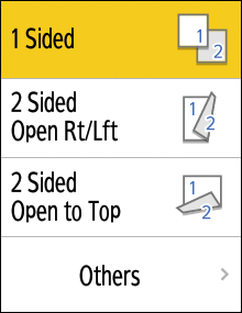 Operation panel screen illustration