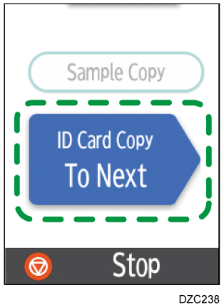 Illustrazione della schermata sul pannello di controllo