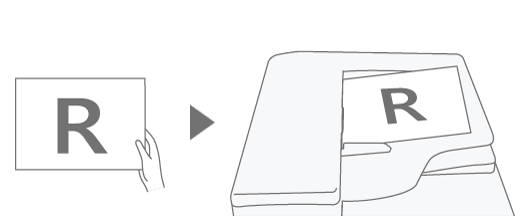 Illustrazione del posizionamento in un orientamento leggibile