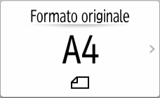 Illustrazione della schermata sul pannello di controllo