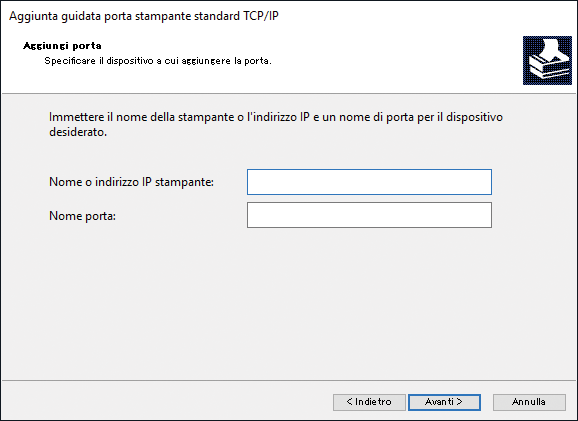 Illustrazione della schermata del driver