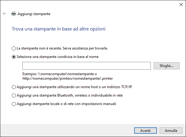 Illustrazione della schermata del driver