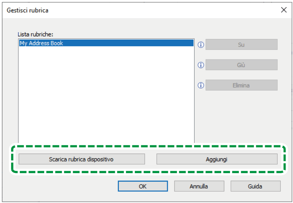 Illustrazione della schermata del driver