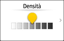 Illustrazione della schermata sul pannello di controllo