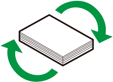 Illustrazione immagine rotazione carta