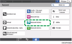Ilustrace ovládacího panelu